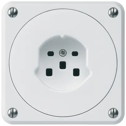Presa INC robusto tipo 25 bianco senza copercchio 