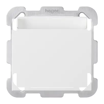 Interruttore Hotelcard INC kallysto 1L bianco con piastra di fissaggio 