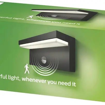 Lampada a muro LED myGarden Bustan, 9W 230V 4000K PIR 78×92×220mm IP44 antracite 