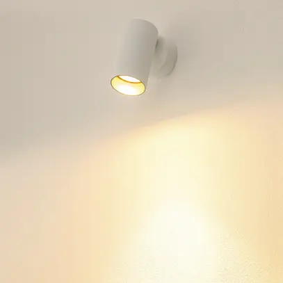 Plafoniera/applique SLV KAMI GU10 1×0…10W 114×70mm bianco/oro 