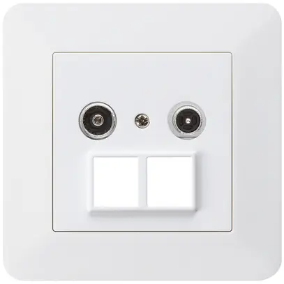 Prise multimédia ENC kallysto.trend R/TV 10.5dB 2GHz blanc 