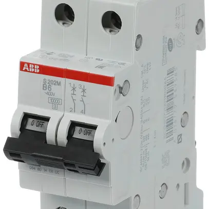 Disjoncteur ABB S202M-B6 6A B 10kA 