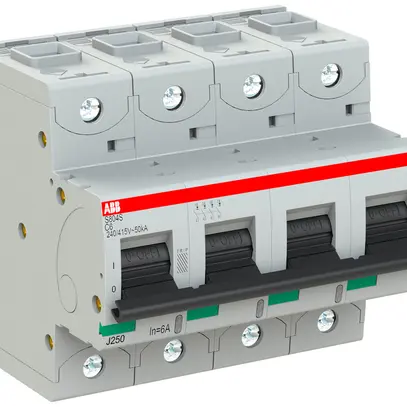 Disjoncteur ABB S804S-C6 4P 400V C-6A 50kA 6UM 