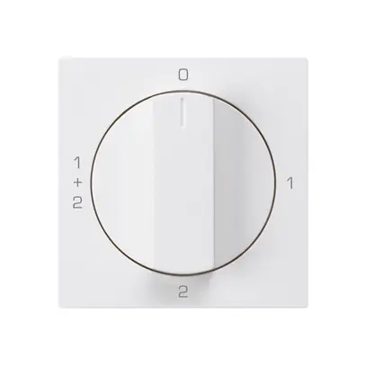 Inserto per interruttore rotativo kallysto 1/1L bianco con manopola 