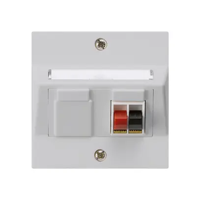 Prise ENC audio kallysto 1×gris clair borne à étrier pour 1 haut-parleur 