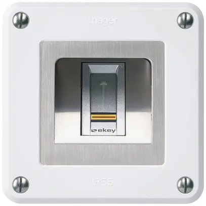 Lecteur d'empreintes digitales NUP Hager ekey robusto C blanc 