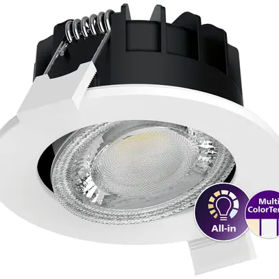 Spot LED INC Philips Ledinaire Clear 6W 550lm 827/830/840 IP20/65 40° VAR Ø89 bc 