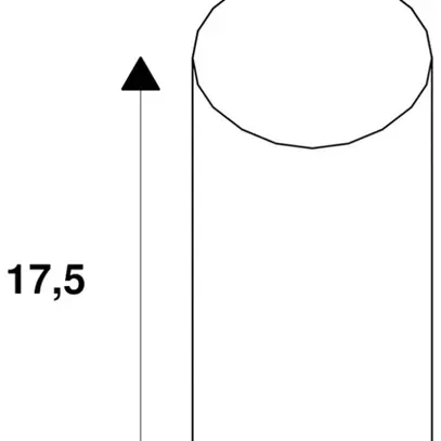 Piquet de terre SLV 175mm noir 