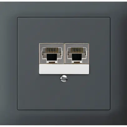 Scatola INS kallysto 2×RJ45s separato antracite 