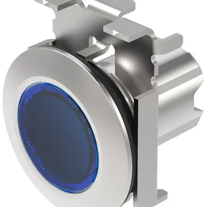 Allogiamento per pulsante luminoso EAO45 piatto blu Ø30.5mm IP67/IP69K anello gr 
