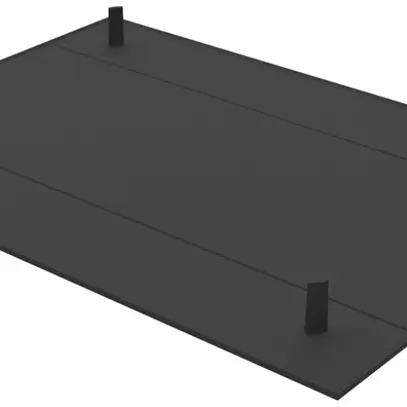 Placca di copertura per Multibox 306×226mm nero 