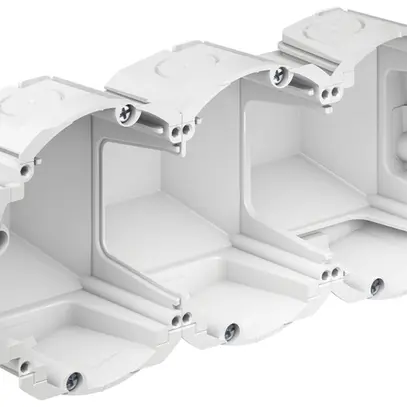 Hohlwanddose AGRO Quickbox H1 3×1 Ø83mm halogenfrei weiss 