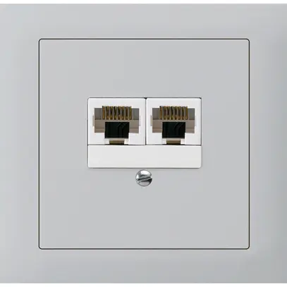 Scatola INS kallysto 2×RJ45u grigio chiaro parallelo 