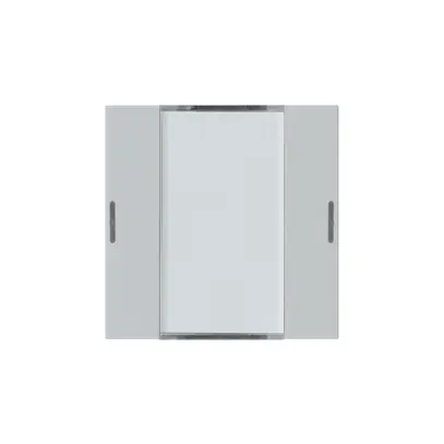 Kit frontale Hager kallysto 2×KNX LED systemlink/easylink grigio chiaro 
