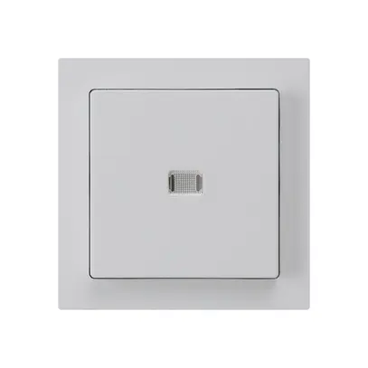 Interruttore pulsante luminoso INC kallysto 3/2P grigio chiaro 