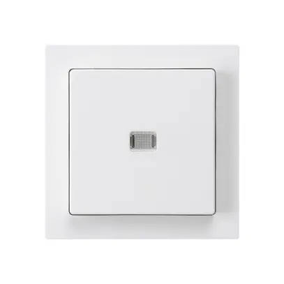 Interruttore pulsante luminoso INC kallysto 3/2P bianco 