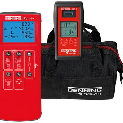 Testeurs d'installation Benning PV 1-1+photovoltaïque 1000VDC 0.2…40A 0.05…199MΩ 