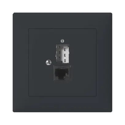 Presa INC SIDUS B T+T/1×RJ45 antracite 