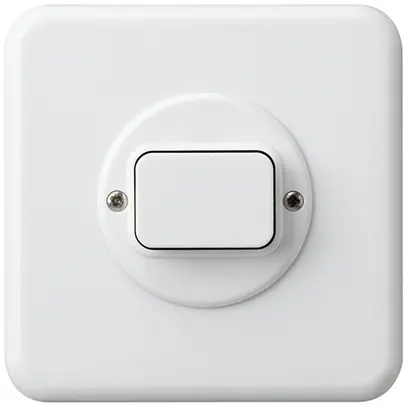 Kit front. INC basico 86×86 bianco per Babyswitch, variatore lum. 