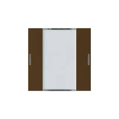 Frontset Hager kallysto LED 2×KNX systemlink/easylink braun 