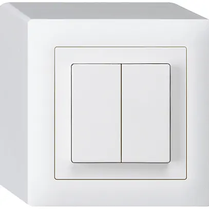 Interrupteur AP kallysto 1/3+3/1L blanc 