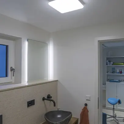 Plafoniera/applique LED SLV SIMA SQUARE 24W 2200lm 3000K IP44 REG bianco 