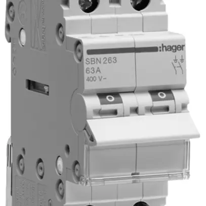 Interruttore AMD Hager 16A 230V 2 chiusura 0 apertura 0 invertitore 1UM 