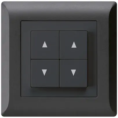 Pulsante per tapparelle INC kallysto.line nero con 4 tasti 