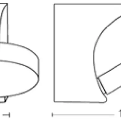 Applique LED Philips Mimosa 630lm 2700K IP44 171×45mm antracite orientable 