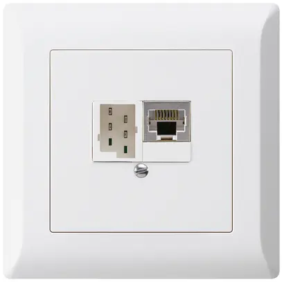 UP-Dose kallysto.line 1×RJ45s+1×TT83 weiss 