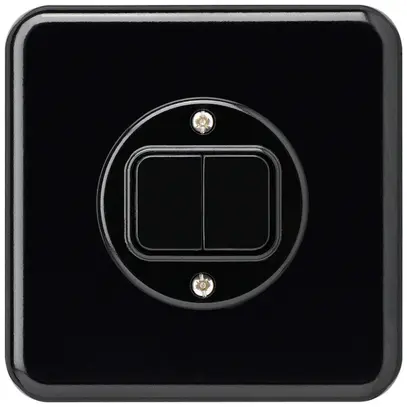 Contatto pulsante INC basico C+C nero 