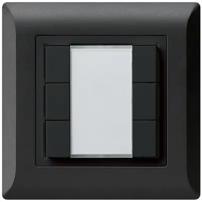 Poussoir multifonction ENC kallysto.line KNX RF 6× noir 