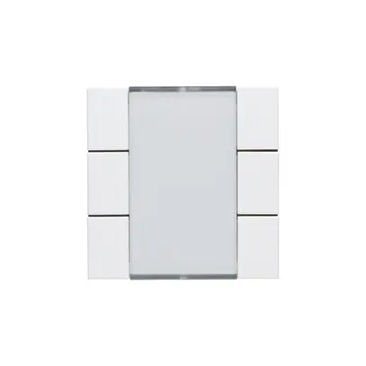 Kit frontal Hager kallysto 6×KNX blanc 