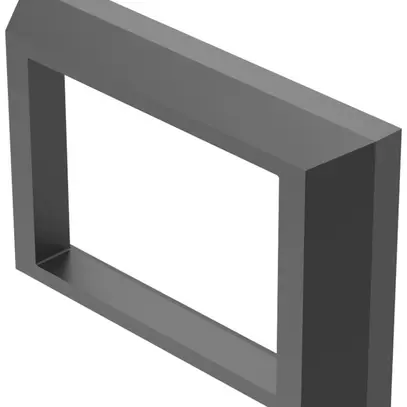 Quadro frontale EAO02 24×36mm a rilievo nero 