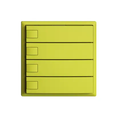 Pulsante INC KNX 4×EDIZIOdue lemon RGB senza LED 