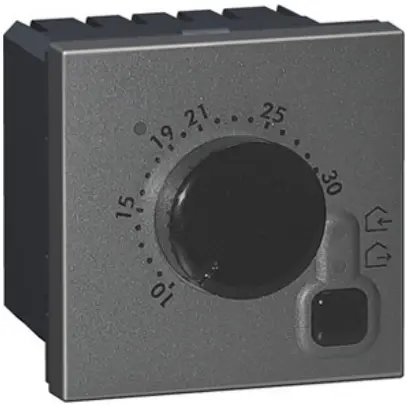 Thermostat d'ambiance INC MOS magnésium 5…30°C 2modules 