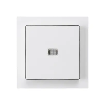 Interruttore pulsante luminoso INC kallysto 3/1P bianco 