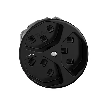 Prise 3×T23 Feller STANDARDdue Q, 1×séparé, bornes enfichables, noir 