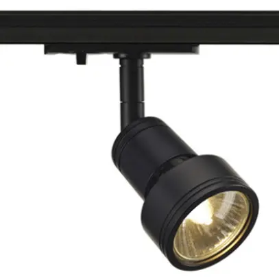 Projecteur SLV PURI, GU10 50W avec adaptateur 1-phase IP20 noir 
