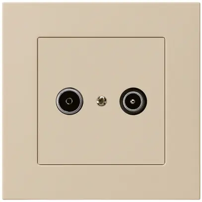 Prise de passage ENC kallysto.pro R/TV 19dB beige 