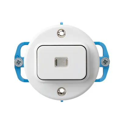Inserto per interruttore luminoso INC basico 6/1L bianco 