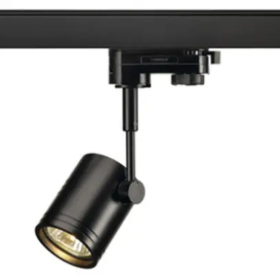 Proiettore SLV BIMA, GU10 50W con adattatore 3-fasi IP20 nero 
