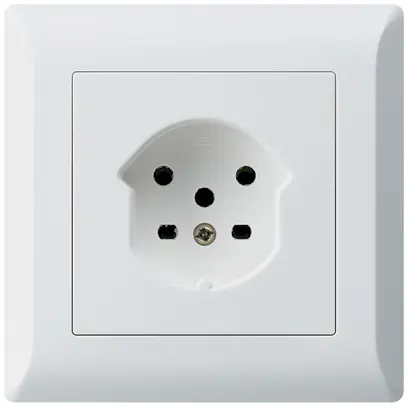 Prise ENC kallysto.line T15 blanc bornes à vis 