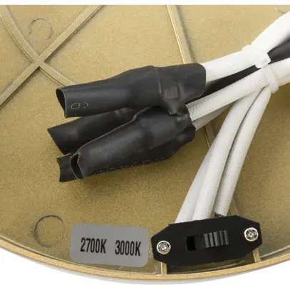 LED-Decken-/Wandleuchte SLV ONE 40 CW 14W 450lm 927/930 DALI Ø400 Messing 