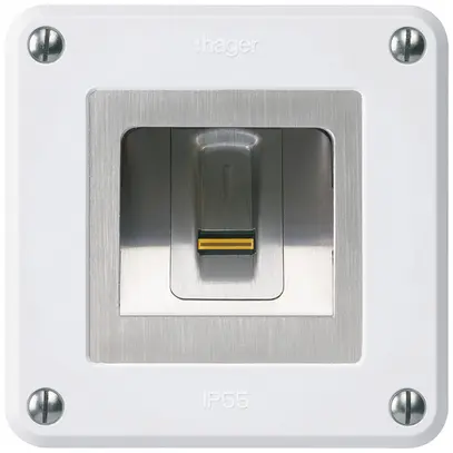Lecteur d'empreintes digitales NUP Hager ekey-arte robusto C blanc 