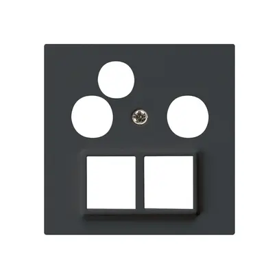 Plaque frontale HMS kallysto pour R/TV-données noir 