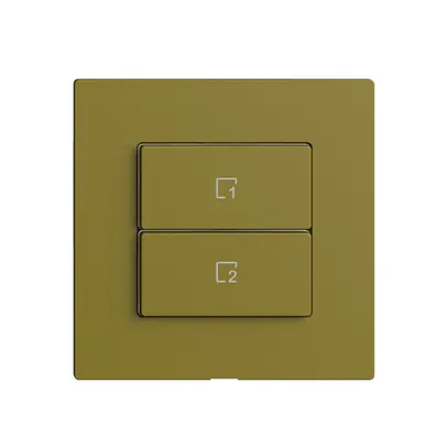 Pulsante scena 2 scene verticale/2T Edue Wiser olive 