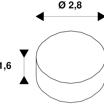 Portalampada SLV GU10 con cavo di allacciamento 0.15m bianco 