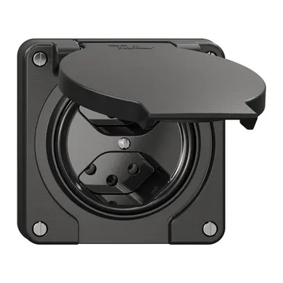 Presa NEVO N.CO, 2×T13, IP21, nero 