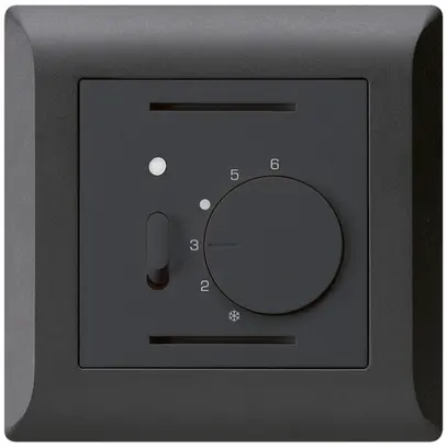 Thermostate d'ambiance ENC kallysto.line noir avec interrupteur 